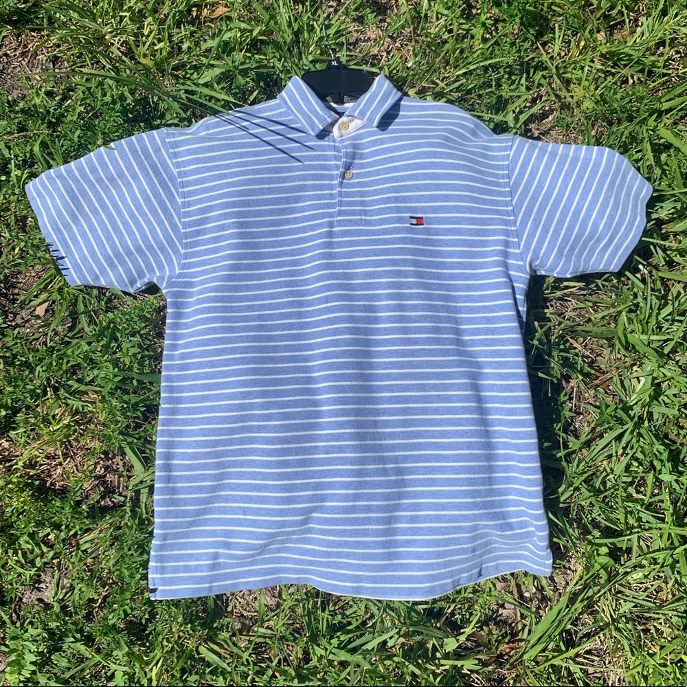 Vintage Striped Tommy Hilfiger Polo🔥